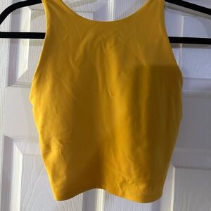 Yellow Athleta racerback bra top size S
